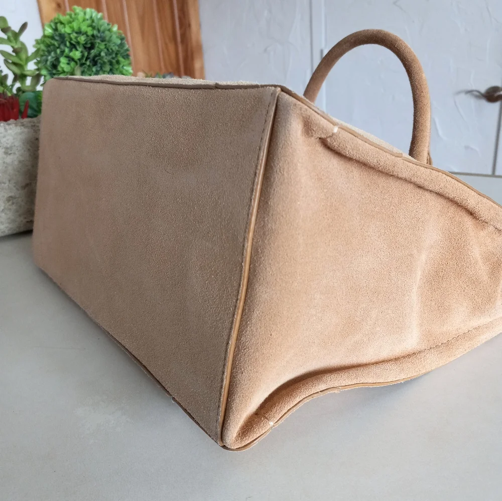 Rebecca Minkoff Suede Regan Satchel, Camel Retail $328